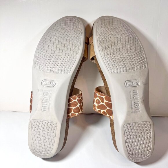 Munko American Walking Wedge Propre Size, Perfect Fit 11 SS-Tan/Giraffe Print - Picture 15 of 16
